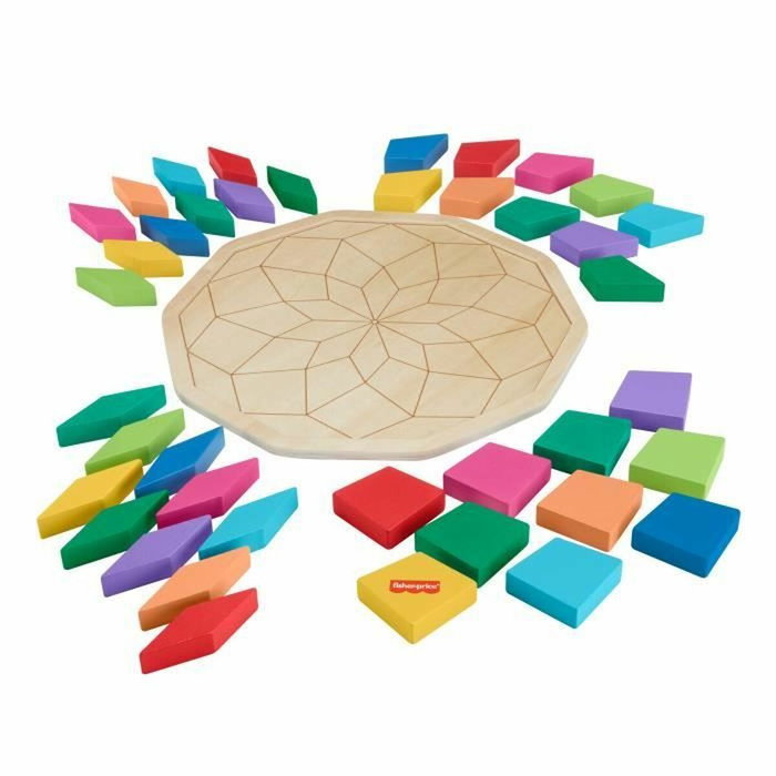 Fisher-Price Rompecabezas Mandala de Madera de 40 Piezas Fisher-Price Rompecabezas Mandala de Madera de 40 Piezas