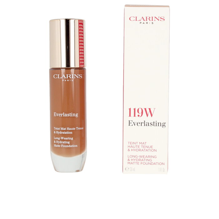 Clarins EVERLASTING Teint Mat Base Maquillaje #119W-mocha 30ml Clarins EVERLASTING Teint Mat Base Maquillaje #119W-mocha 30ml