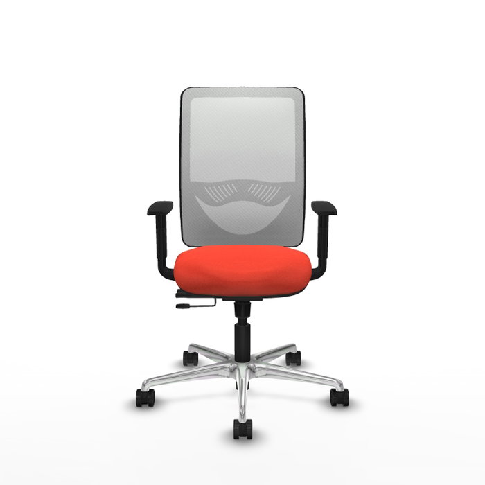 PIQUERAS Y CRESPO Silla de oficina Zulema con mecanismo Sincro/Traslack Naranja oscuro y Blanco PIQUERAS Y CRESPO Silla de oficina Zulema con mecanismo Sincro/Traslack Naranja oscuro y Blanco
