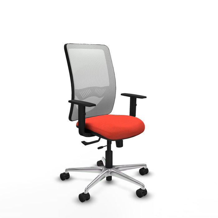 PIQUERAS Y CRESPO Silla de oficina Zulema con mecanismo Sincro/Traslack Naranja oscuro y Blanco PIQUERAS Y CRESPO Silla de oficina Zulema con mecanismo Sincro/Traslack Naranja oscuro y Blanco
