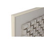 DKD Home Decor Set de 2 Cuadros Lienzo Abstracto 100x100 cm Beige y Blanco