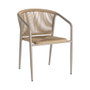 Silla Apilable Aluminio-Rattán Pe 57 X 60 X 77,50 cm (Set de 2)