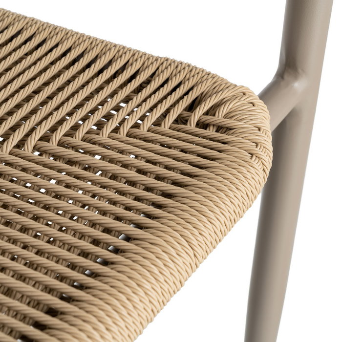 Silla Apilable Aluminio-Rattán Pe 57 X 60 X 77,50 cm (Set de 2) Silla Apilable Aluminio-Rattán Pe 57 X 60 X 77,50 cm (Set de 2)