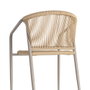 Silla Apilable Aluminio-Rattán Pe 57 X 60 X 77,50 cm (Set de 2)