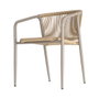 Silla Apilable Aluminio-Rattán Pe 57 X 60 X 77,50 cm (Set de 2)