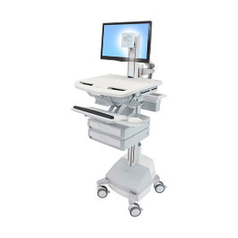 Ergotron StyleView Carro Multimedia con Articulación LCD, SLA y 2 Cajones