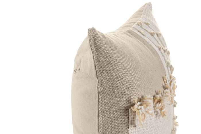 DKD Home Decor Cojin Boho Beige Algodon Hecho a Mano 45 x 45 cm (2 Unidades) DKD Home Decor Cojin Boho Beige Algodon Hecho a Mano 45 x 45 cm (2 Unidades)