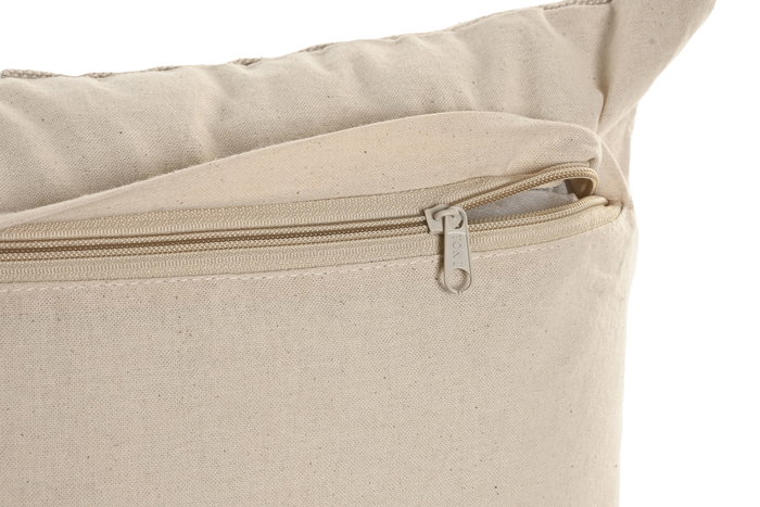 DKD Home Decor Cojin Boho Beige Algodon Hecho a Mano 45 x 45 cm (2 Unidades) DKD Home Decor Cojin Boho Beige Algodon Hecho a Mano 45 x 45 cm (2 Unidades)