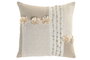 DKD Home Decor Cojín de Algodón Hecho a Mano Beige 45x45 cm (Pack de 2)
