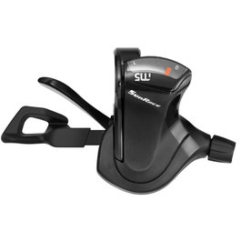 Sunrace Mando Pulsador DLM500 Derecho 8 Velocidades 2100 mm Aluminio Negro