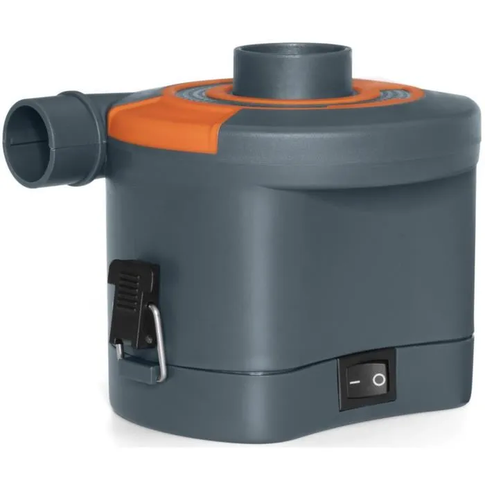 Bestway Bomba de Aire Eléctrica Sidewinder - 430 L/min, Función Inflado/Desinflado, 3 Adaptadores