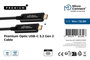 MicroConnect Cable de Fibra Óptica USB-C 3.2 Gen 2 Premium, 10m, 10Gbps Datos y Sincronización, 5V/1.5A, Resistente a EMI, Sin Video