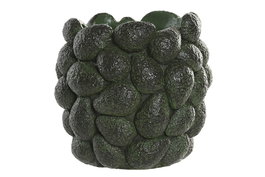 DKD Home Decor Jarrón de Cemento Aguacates Verde