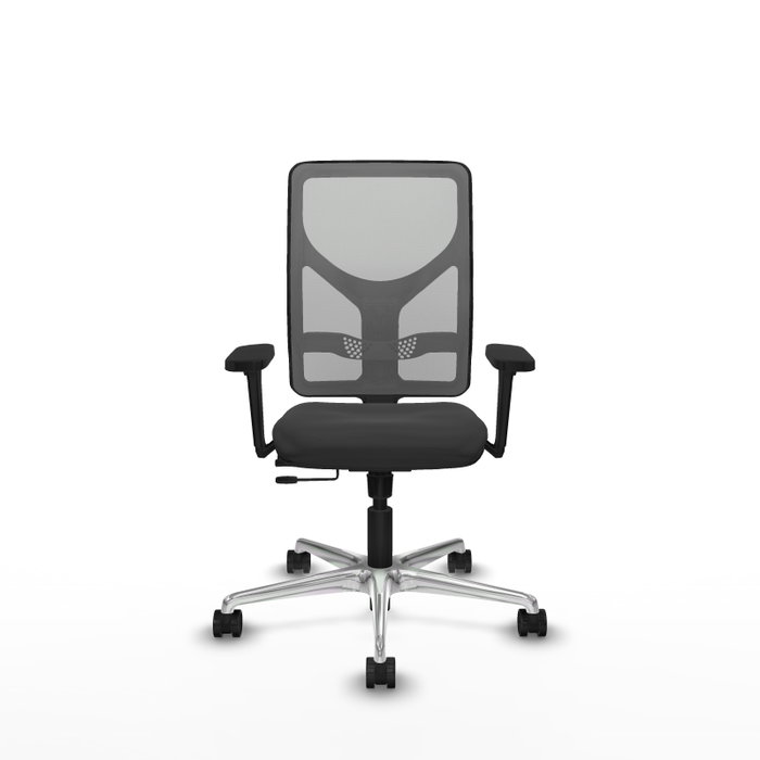 PIQUERAS Y CRESPO Silla de oficina Motilla Gris con mecanismo Sincro/Traslack