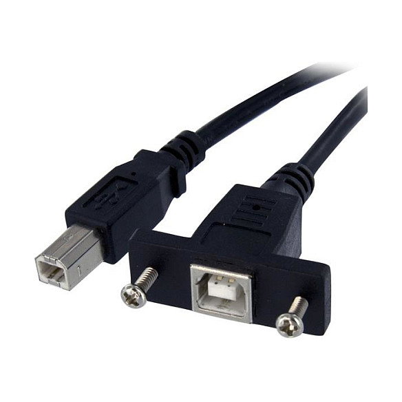 StarTech Cable de Montaje en Panel USB 2.0 B a B Macho a Hembra, 0,91 m StarTech Cable de Montaje en Panel USB 2.0 B a B Macho a Hembra, 0,91 m
