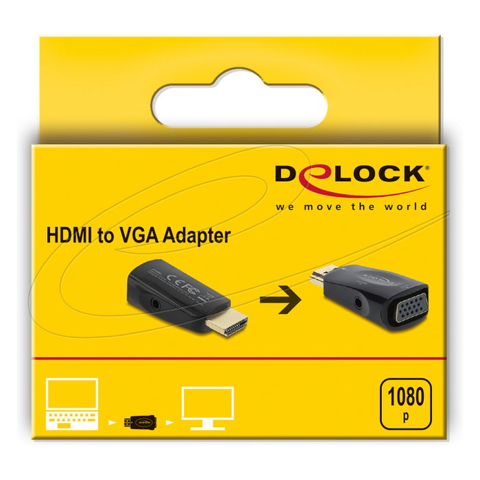 DeLOCK Adaptador HDMI a VGA 61082 con Audio DeLOCK Adaptador HDMI a VGA 61082 con Audio
