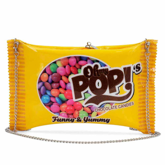 Oh My Pop Bolso Bandolera Cadena Chococandy Amarillo
