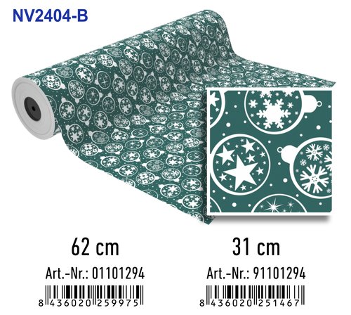 BASIKA Papel de Regalo Bobina Navidad 31 cm x 80 m BASIKA Papel de Regalo Bobina Navidad 31 cm x 80 m