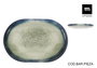 La Mediterranea Fuente Ovalada Olaf Nordic Brillo 30x20x2.5cm