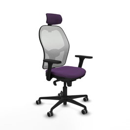 PIQUERAS Y CRESPO Silla de oficina Jorquera Morado y Blanco