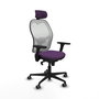 PIQUERAS Y CRESPO Silla de oficina Jorquera Morado y Blanco
