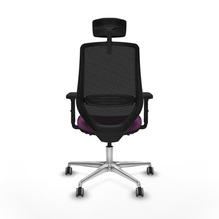 PIQUERAS Y CRESPO Silla de oficina Mardos con mecanismo Sincro/Traslack, Morado y Negro