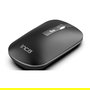 Inca IWM-531RA Ratón Inalámbrico y Bluetooth, Óptico, 1600 DPI, Batería Recargable, Diseño Ambidextro, Antracita