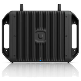 Ubiquiti UCG-Industrial Gateway Industrial con WiFi 6/6E y PoE, 5 Puertos Gigabit, 2 SIM, SFP+, ARM Cortex a 2.2 GHz, Para Bastidor/Escritorio/Pared, Negro