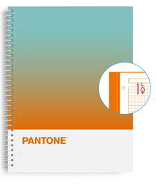 Bloc Escolofi Notebook Pantone Together A4 80H Cuadric.5X5 90G Courage (Set de 5)
