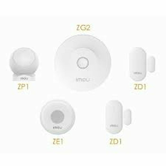 Imou KIT-ALARM(ZG2) Smart Alarm Security Kit Blanco con Control Central ZigBee/Wi-Fi, Sensores de Puerta y Movimiento y Sirena