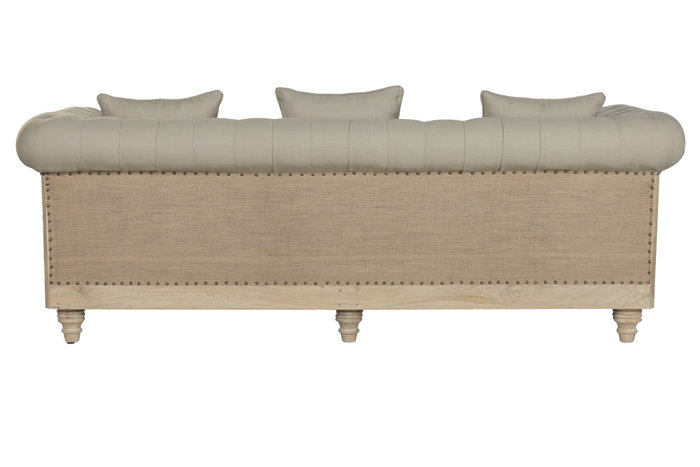 DKD Home Decor Sofá Item Home Verde Claro Natural 225 x 87 x 79 cm