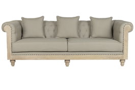 DKD Home Decor Sofá Item Home Verde Claro Natural 225 x 87 x 79 cm