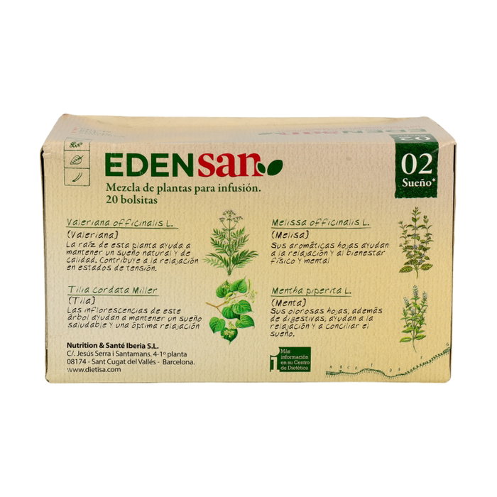 Dietisa Edensan 2 Som con 20 filtros infusores de plantas para el sueño Dietisa Edensan 2 Som con 20 filtros infusores de plantas para el sueño