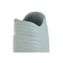 DKD Home Decor Jarrón de Gres Hoja Azul Celeste