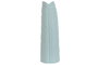 DKD Home Decor Jarrón de Gres Hoja Azul Celeste