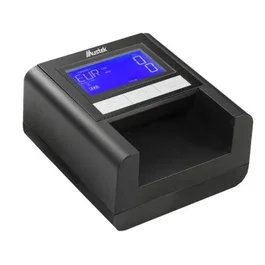 Mustek D9 Detector de Billetes Falsos para Euro, Libra, Franco Suizo y Zloty, con Luz UV, Contador y Actualizable por USB