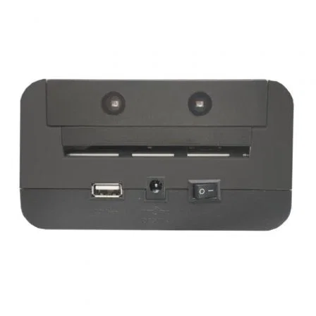 Mustek D9 Detector de Billetes Falsos para Euro, Libra, Franco Suizo y Zloty, con Luz UV, Contador y Actualizable por USB