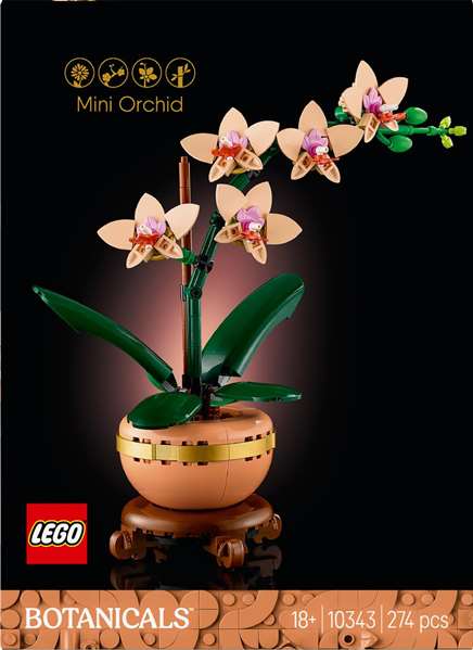 Lego Botanicals Juego de construcción 274 piezas Miniorquídea