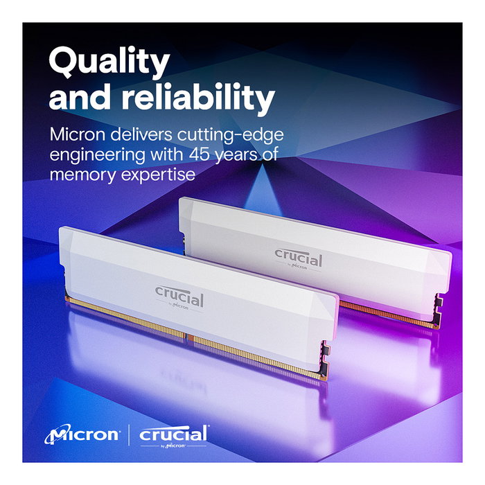 Crucial Pro CP2K16G64C38U5W Kit Memoria RAM 32GB (2x16GB) DDR5 6400MHz 288-pin DIMM UDIMM CL38 Overclocking