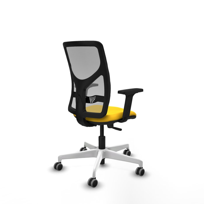 PIQUERAS Y CRESPO Silla de oficina Motilla con mecanismo Sincro, Amarillo y Gris PIQUERAS Y CRESPO Silla de oficina Motilla con mecanismo Sincro, Amarillo y Gris