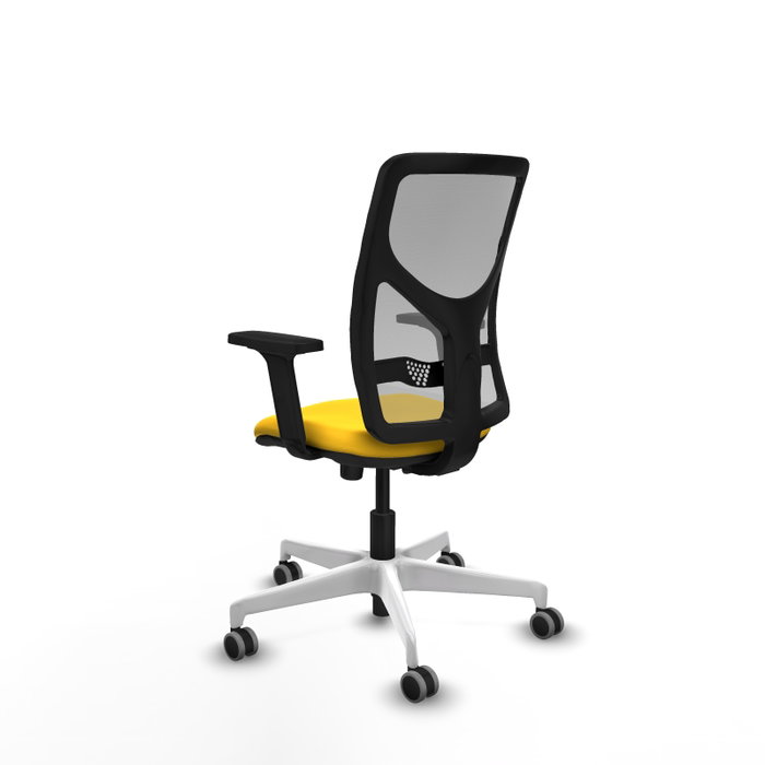 PIQUERAS Y CRESPO Silla de oficina Motilla con mecanismo Sincro, Amarillo y Gris PIQUERAS Y CRESPO Silla de oficina Motilla con mecanismo Sincro, Amarillo y Gris
