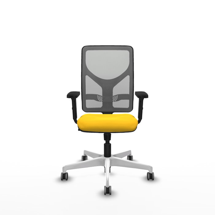PIQUERAS Y CRESPO Silla de oficina Motilla con mecanismo Sincro, Amarillo y Gris PIQUERAS Y CRESPO Silla de oficina Motilla con mecanismo Sincro, Amarillo y Gris