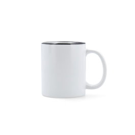 Quid Mug Cerámico Snow Filo Blanco y Negro 33 cl