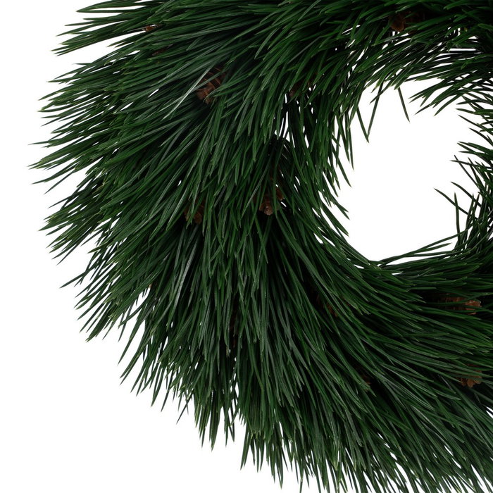 Corona Verde Pvc Decoración 31 X 31 cm (Set de 2)