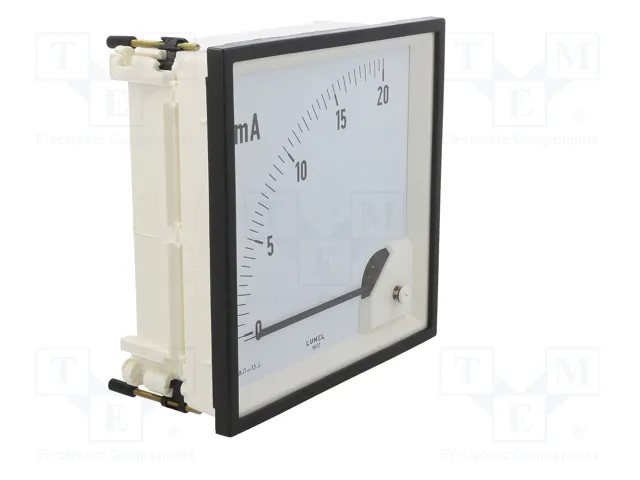 LUMEL Amperímetro Analógico para Panel 0-20mA DC Clase 1,5 LUMEL Amperímetro Analógico para Panel 0-20mA DC Clase 1,5