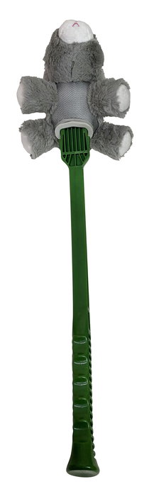 Hunter Flingerz Conejo Peludo con Lanzador Juguete para Perros Resistente de Nylon Balístico y Poliéster con Chirriador Lavable