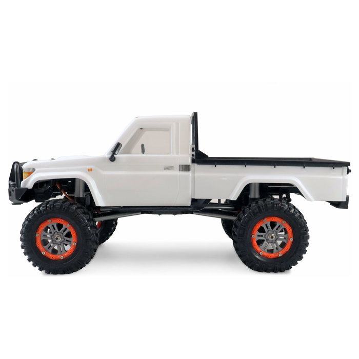 AMEWI RCX10B Amewi AMXRock RC Crawler Pick-Up Camión Oruga 1:10 4x4 Listo para Usar con ESC y Servo Incorporado 2.4 GHz - Blanco