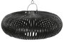 DKD Home Decor Pantalla de Bambú 80x80x30 con Techo Negro