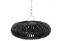 DKD Home Decor Pantalla de Bambú 80x80x30 con Techo Negro