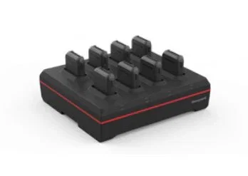 Honeywell 8675i Cargador de baterías para 8 pilas (bay), Negro - Incluye fuente de alimentación, sin cable DC
